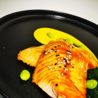 202. Salmone alla piastra