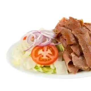 Plato kebab de pollo o ternera