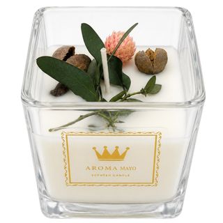 Garden Square Glass Candle