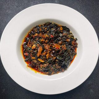 Mini Bowl of Efo Riro and Semo