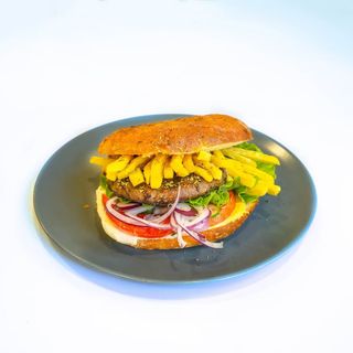 Хамбургер с телешки бифтек