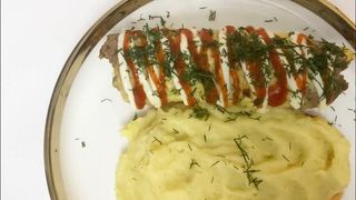 Бризоль с картофелем пюре