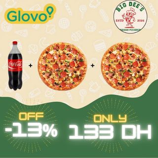 EXCLUSIVE MENU DUO PIZZA XL WITH 1L COCA-COLA OFFERED !