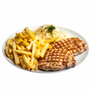 Meniu Cotlet + cartofi prajiti
