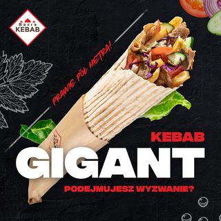 Kebab GIGANT- absolutny bestseller w BAFRA menu!