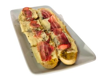 Pao d alho queijo e bacon