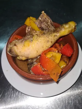 Pollo con peperoni