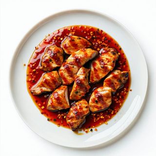 Pollo con salsa piccante