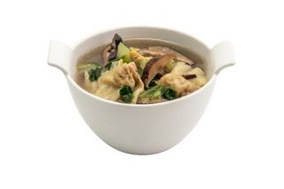 91. Sopa Wan Tun con gambas