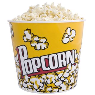 Cubo Palomitas Amarillo Pequeño 13x13 Cm