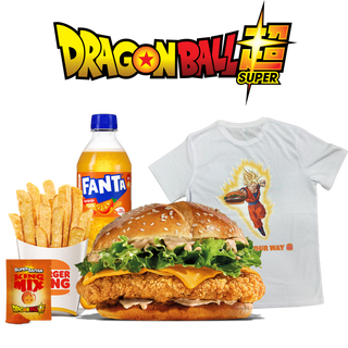 Menu Chicken Krispper® Super Saiyan Grande Com T-Shirt