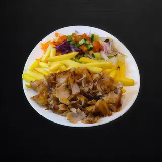 Plato Kebab con Patatas