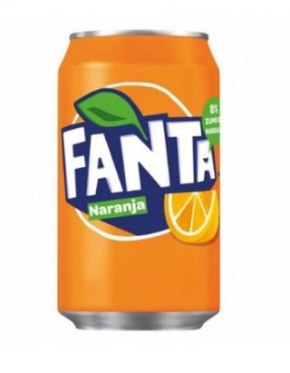Lata Fanta naranja