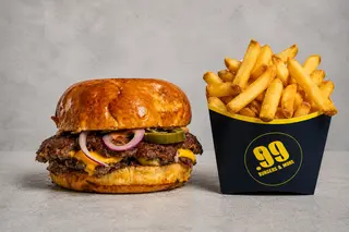 Smash and Spicy + Pommes frites L