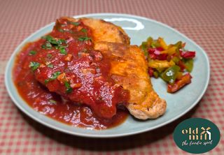 Cotlet porc Arrabbiata..