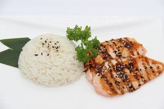 126 Riso con salmone