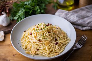 Spaghetti aglio olio peperoncino