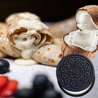 Clatite cu Ciocolata Alba+Cocos+Oreo