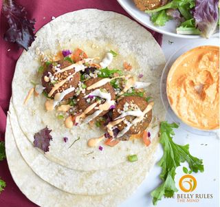 Spicy Sour Falafel Wrap (25 Cm.)