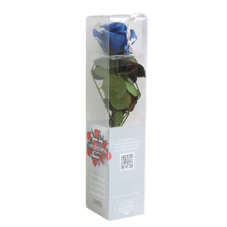 Rosa Azul Corta Preservada (25 Cm.)