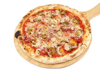 Пица С пикантен салам и халапеньо (450г)