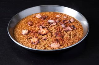 Arroz Meloso De Pulpo Y Gambas