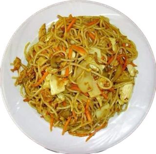 84.Spaghete prajite cu curry si ou