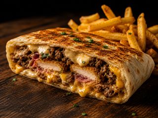Tacos mixte + frites