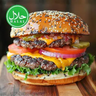 MENU HALAL chicken Cheese Burger MAXI