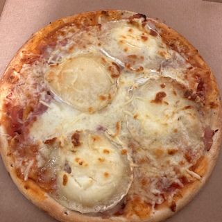 Pizza queso cabra miel 