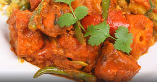 Plato De Pollo Tikka Jalfrezi