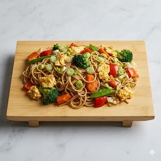 126. Spaghetti soia con verdure