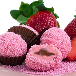 Brigadeiro de Morango com Nutella
