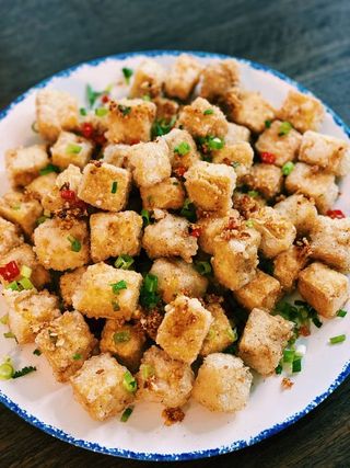 Salt pepper crispy tofu