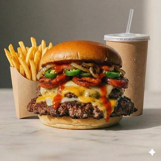 Spicy burger menù