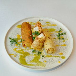 Блины с семгой