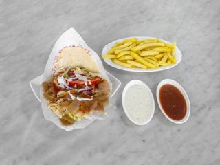 Menú   2  (kebab doble )