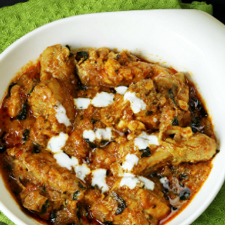 Methi kalia chicken