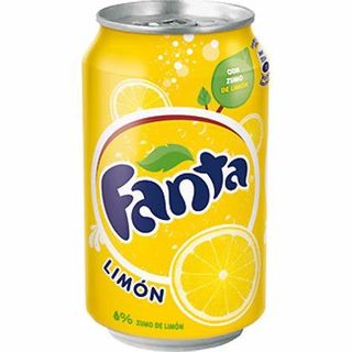 Fanta limón , lata