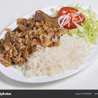 Menú Plato Kebab Con Arroz