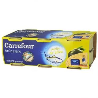 Atún Claro En Aceite De Oliva Carrefour Pack 6 Latas De 52 G