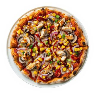 Pizza vegan bbq (mediana)