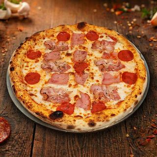 პიცა - ბეკონატორი (4 ნაჭრიანი, 23 სმ)