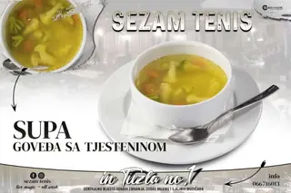 Teleća supa sa tjesteninom