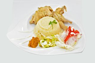 ¼ Poulet frit + Attiéké