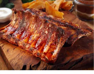 Costilla De Cerdo Con Salsa Barbacoa