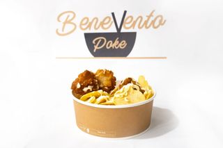 Patatine Chips con maionese giapponese e polpettine fritte di mare