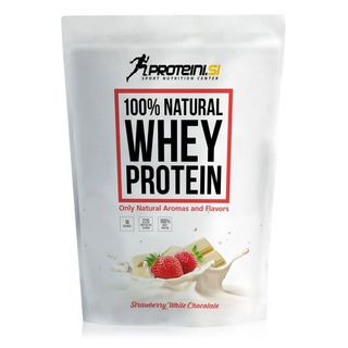 Proteini.si 100% natural whey protein 500 gr white choco strawberry