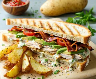 Chicken avocado toast