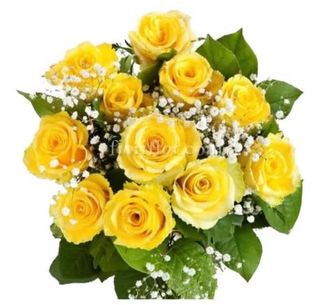 Mazzo di rosa gialla 